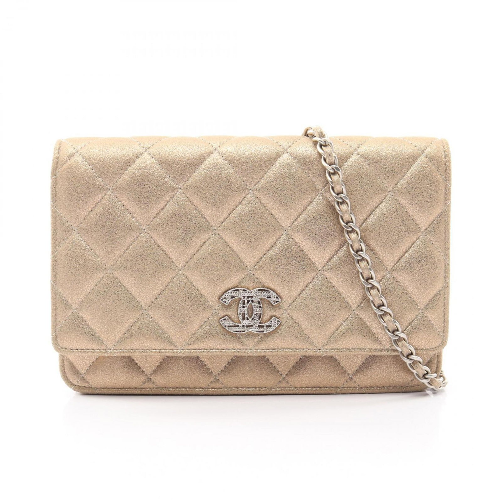 Shoulder Bag Leather Handbag Chanel: Shoulder Bag Leather Handbag Chanel Leather shoulder bag from iconic fashion brand Chanel, featuring a sleek gold color and classic design. Made from high-quality leather, this timeless handbag