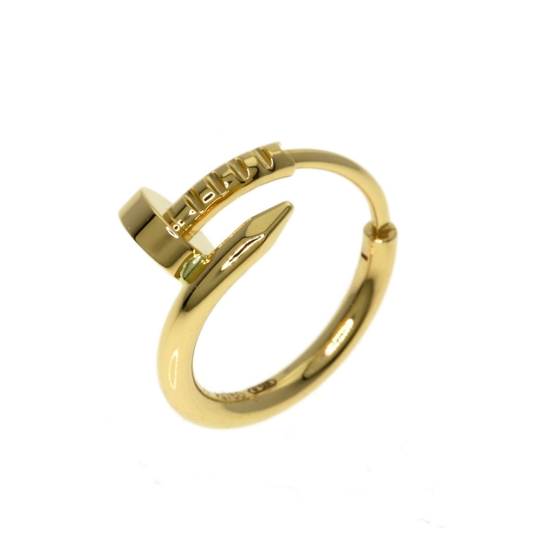 Clou Juste Single Yellow Gold Cartier Earring K18: Clou Juste Single Yellow Gold Cartier Earring K18 K18 Yellow Gold Cartier Earring is a single earring featuring a gold metal exterior. The item bears a signature, but authenticity cannot be