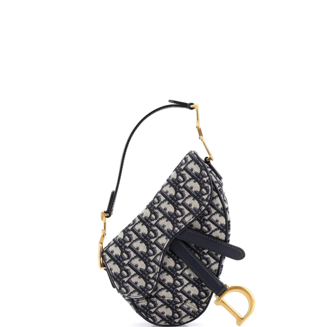 Canvas Oblique Christian Dior Saddle Mini: Canvas Oblique Christian Dior Saddle Mini Canvas Oblique Christian Dior Saddle Mini - A stylish and compact shoulder bag with a signature blue canvas exterior, featuring a classic oblique design and