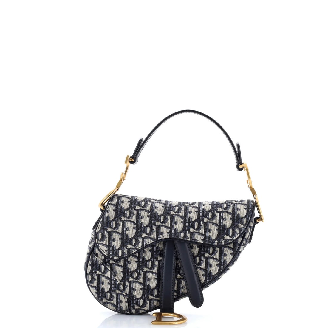 Canvas Oblique Christian Dior Saddle Mini: Canvas Oblique Christian Dior Saddle Mini Canvas Oblique Christian Dior Saddle Mini - A stylish and compact shoulder bag with a classic oblique design, featuring a canvas exterior in a vibrant blue