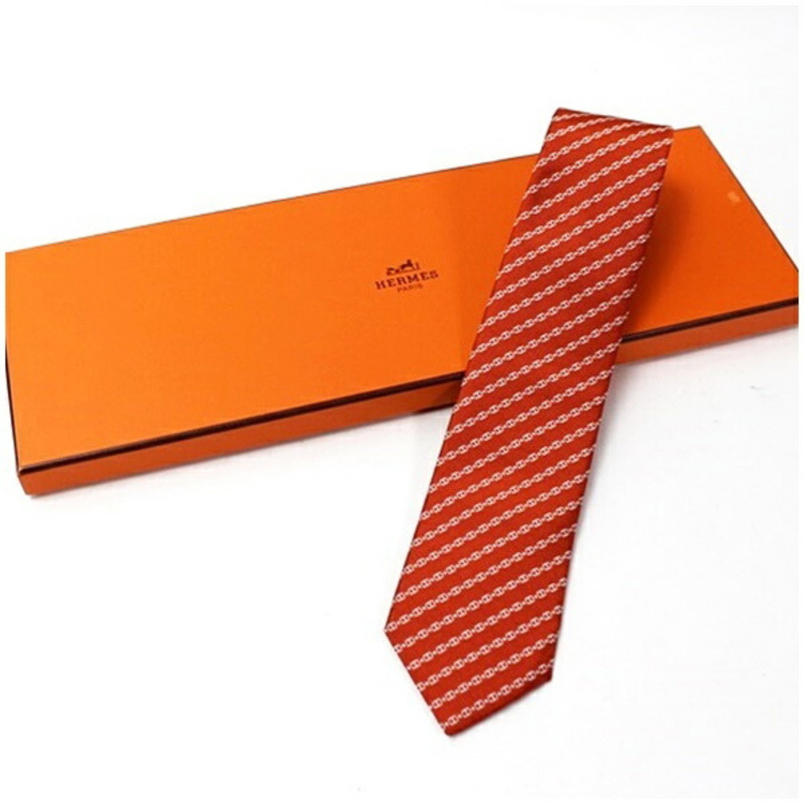 Silk Cravat Hermes - 8