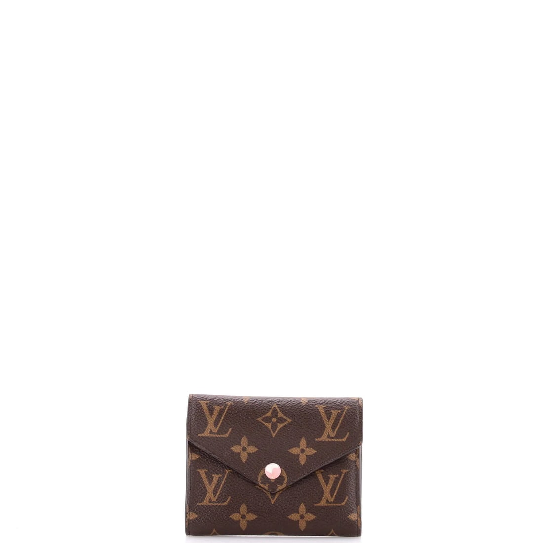 Louis Vuitton Victorine Wallet Monogram Canvas: Louis Vuitton Victorine Wallet Monogram Canvas Pink Monogram Canvas Louis Vuitton Victorine Wallet with Gold Hardware, featuring a canvas-coated exterior and pink leather interior, available in good c