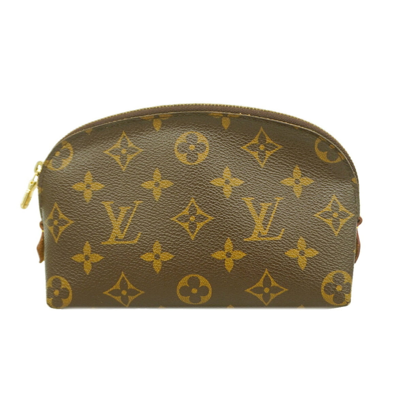 Louis Vuitton Pouch: Louis Vuitton Pouch Brown Louis Vuitton Pouch with Classic Design. This 12cm x 16.5cm x 6cm pouch features the iconic monogram pattern and signature style of Louis Vuitton, a timeless and