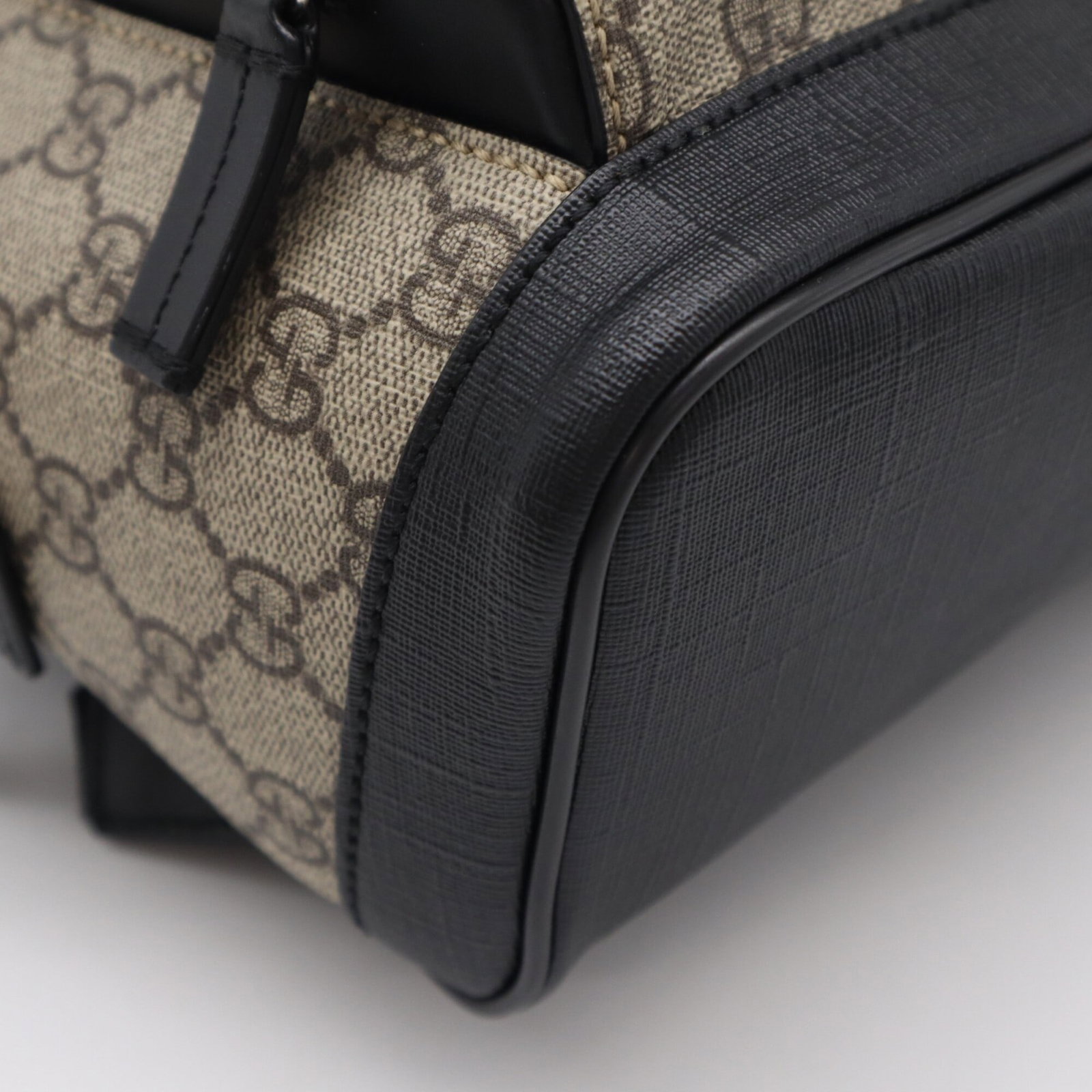 Canvas Leather Backpack - 11
