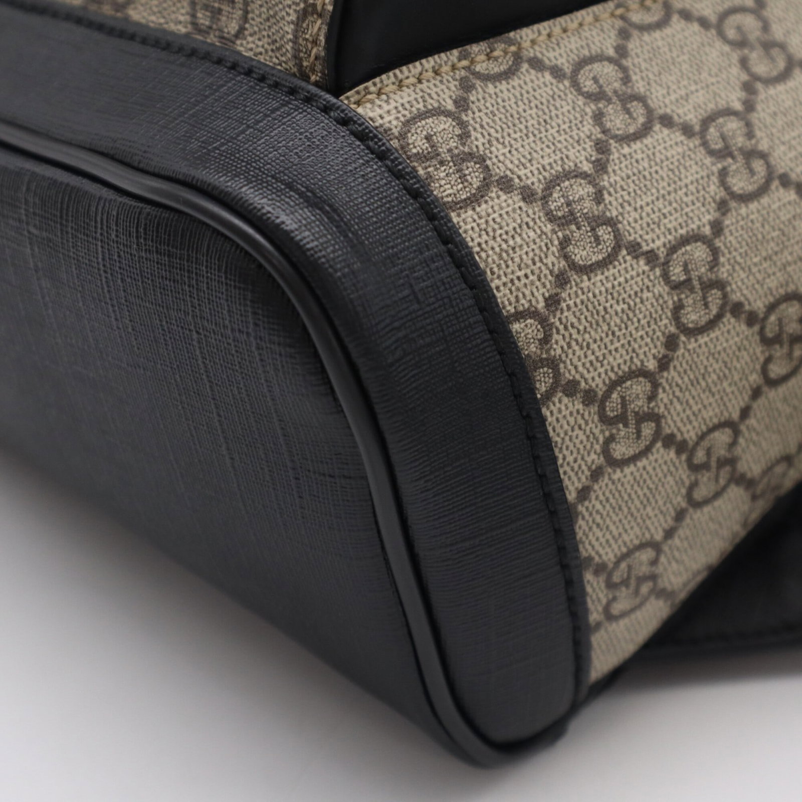 Canvas Leather Backpack - 12