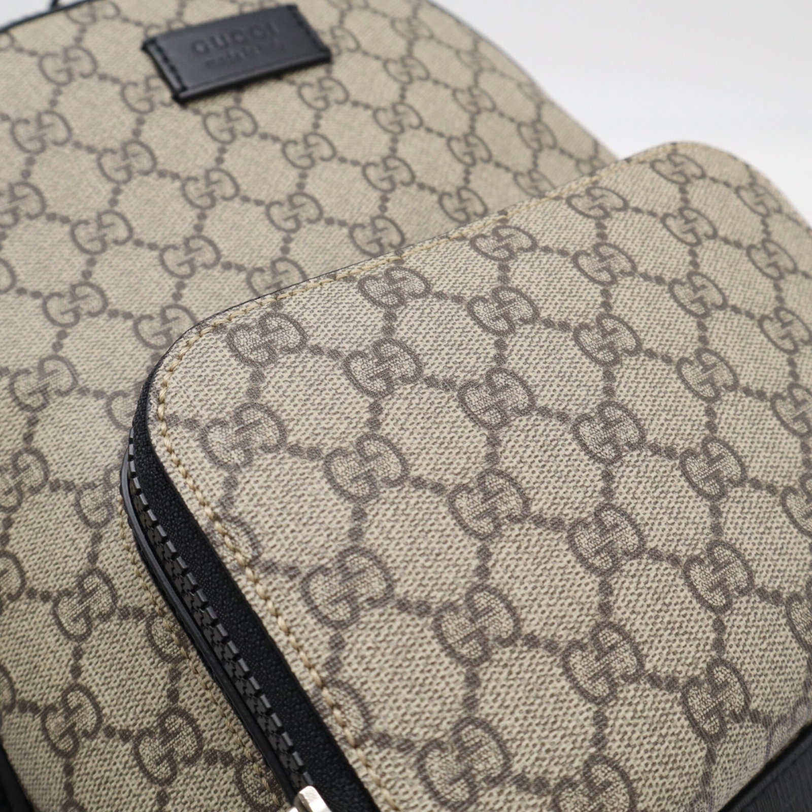 Canvas Leather Backpack - 4