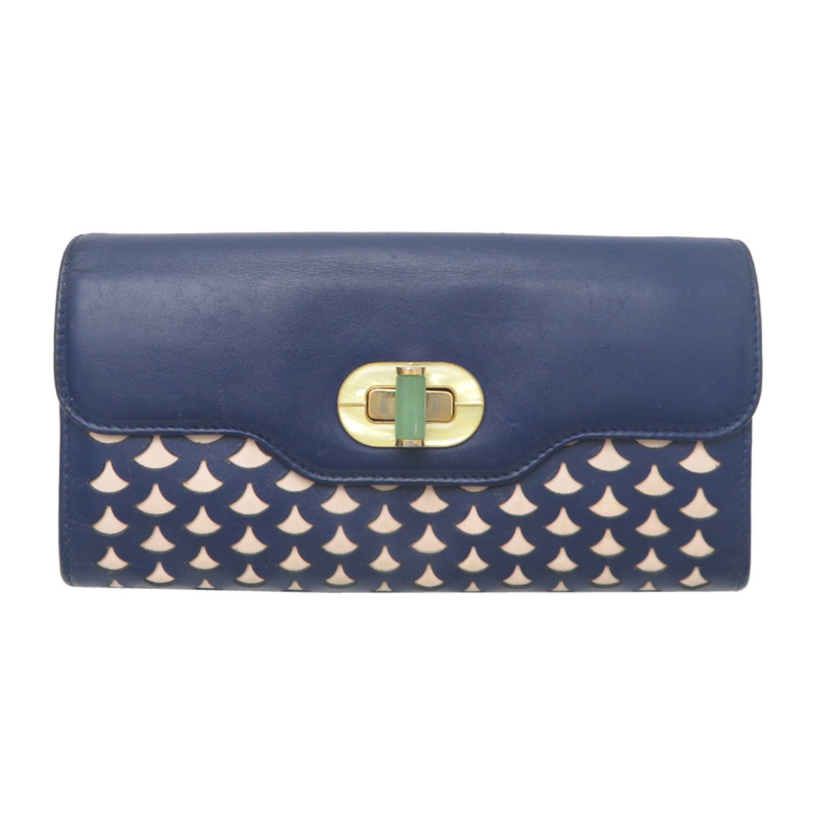 Bvlgari Long Wallet (Bi-Fold) Leather: Bvlgari Long Wallet (Bi-Fold) Leather Bvlgari Long Wallet (Bi-Fold) Leather is a high-quality, bi-fold leather wallet from Italy, featuring a classic design with a beige or navy color option.
