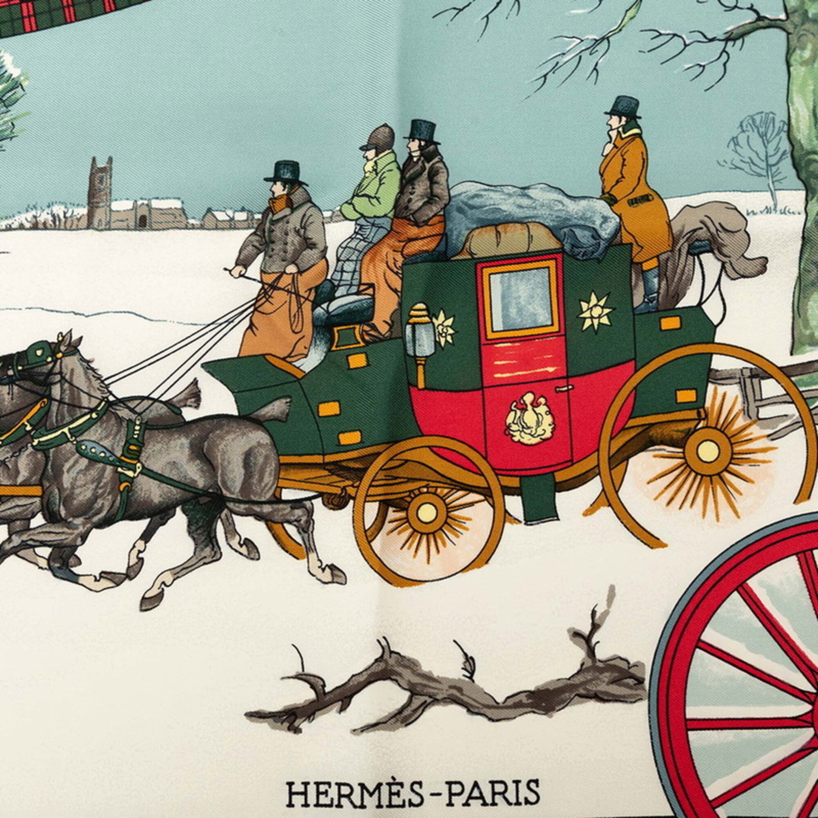 Silk Hermes Scarf - 3