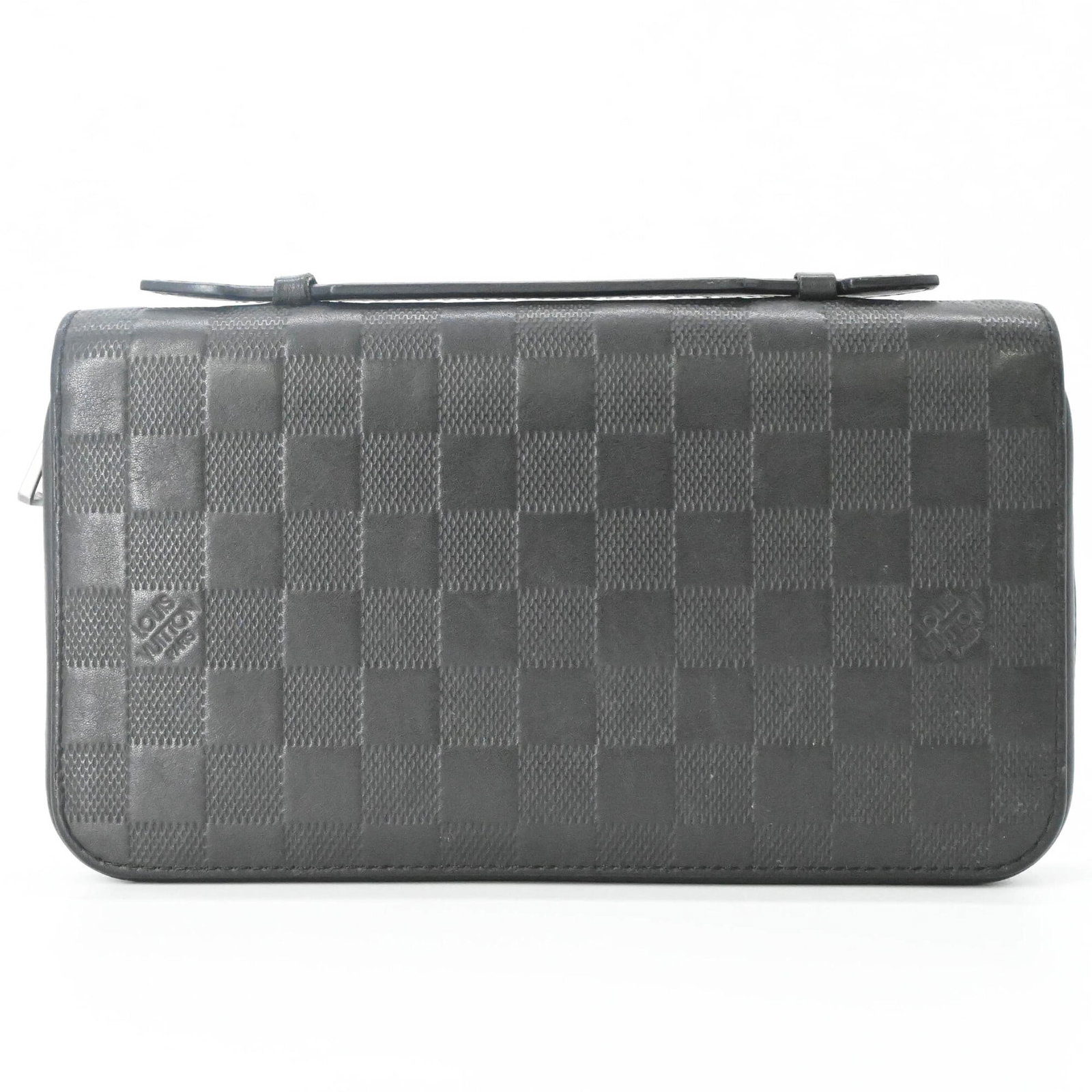 Damier Infini Bi Fold Long Wallet Louis Vuitton: Damier Infini Bi Fold Long Wallet Louis Vuitton Damier Infini Bi Fold Long Wallet Louis Vuitton, a stylish and practical accessory, features the iconic Damier Infini pattern in black. Measuring