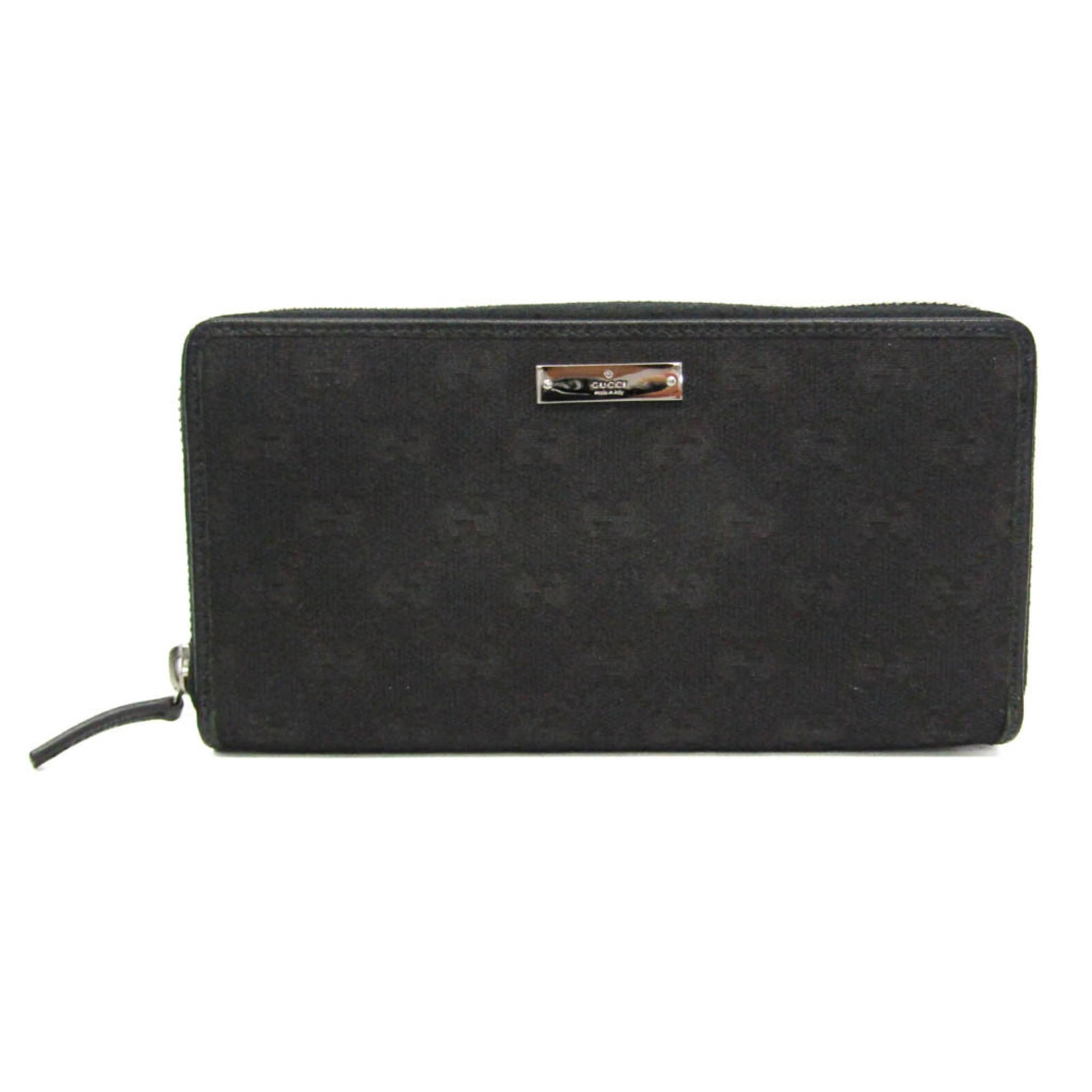 Canvas Leather Bi fold Long Wallet Gucci: Canvas Leather Bi fold Long Wallet Gucci Canvas Leather Bi Fold Long Wallet Gucci features a unique combination of GG canvas and leather, providing a stylish and durable design. The black color and