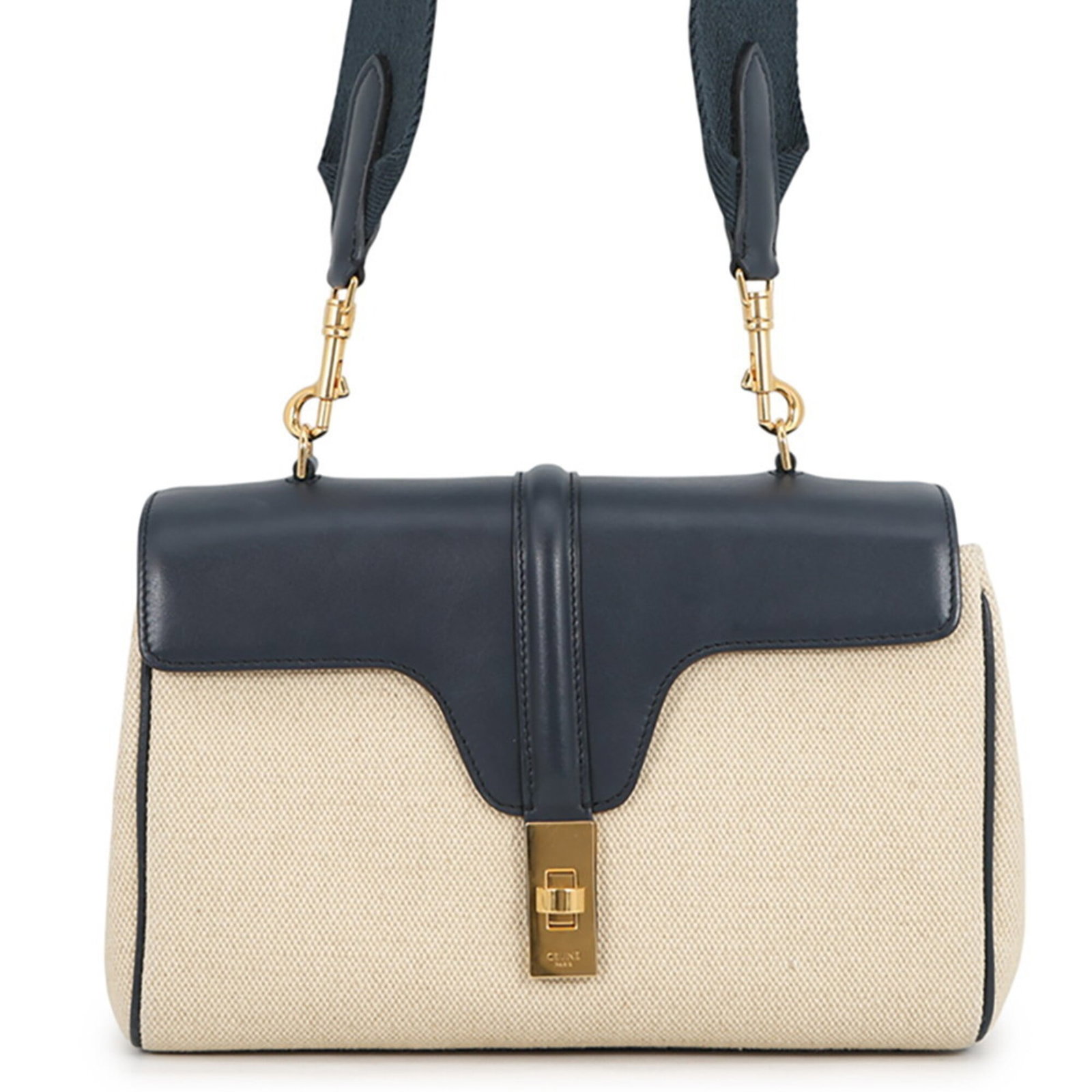 Handbag Raffia Celine Shoulder Bag: Handbag Raffia Celine Shoulder Bag Raffia handbag with a classic Celine design, featuring a navy color and a shoulder strap for easy carrying. Made from high-quality raffia material, this bag