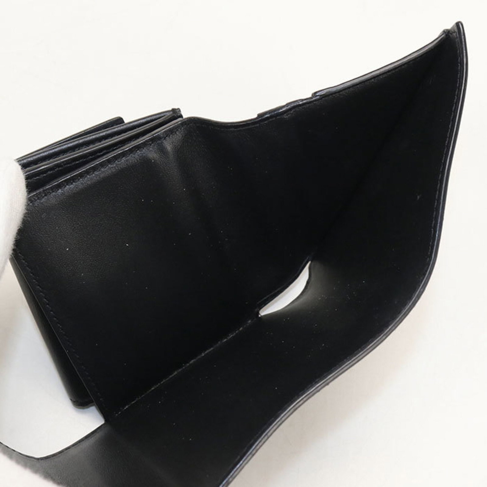 Celine Leather Wallet Fold - 6