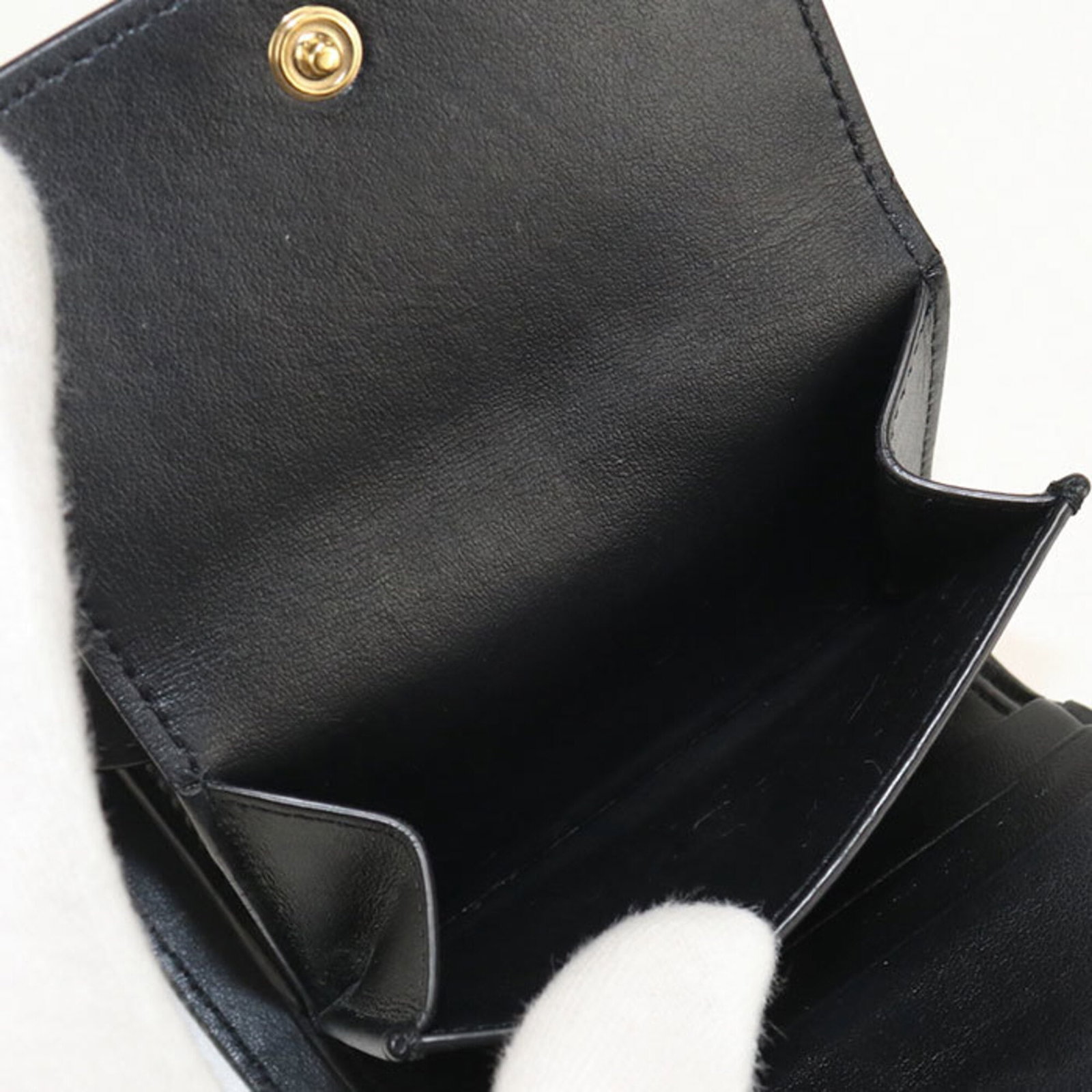 Celine Leather Wallet Fold - 7