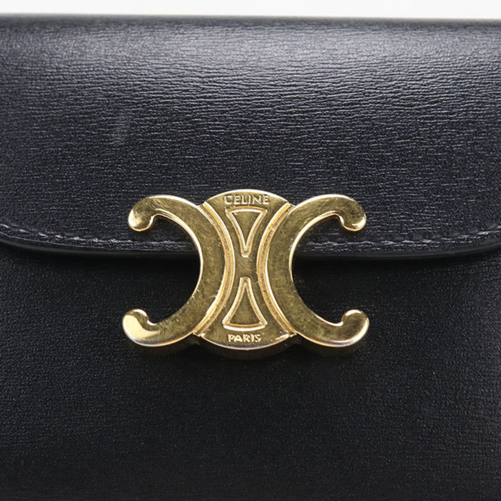 Celine Leather Wallet Fold - 8