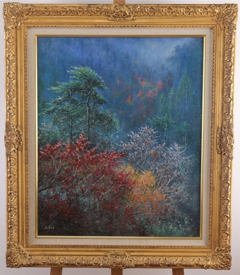 Fantasy forest landscape in oil painting by Sibel Guler framed: Fantasy forest landscape in oil painting by Sibel Guler framed Item Specifics: Unit Of Sale: Single Piece Artist: Sibel Guler Signed By: Sibel Guler Signed: Yes Size: Large Material: Canvas Framing: F
