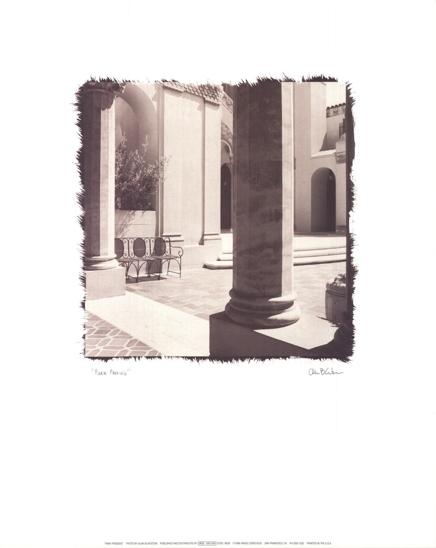 BLAUSTEIN SIGNED 20" x 16" Offset Lithograph Photography PRESIDIO PARK ALAN 1996 (1 of 4)