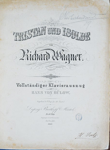 Wagner Tristan und Isolde Score Piano Arrangement Hans von Bulow Vintage: Wagner Tristan und Isolde Score Piano Arrangement Hans von Bulow Vintage Item Specifics: Artist: Richard Wagner Subject: Classical Music Material: Paper Style: Japanese Year Of Production: 2010 Produc