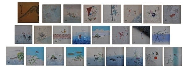 Taikan Yokoyama Domoto Insho Art Woodblock Fan Sample Book Modern Taisho: Taikan Yokoyama Domoto Insho Art Woodblock Fan Sample Book Modern Taisho Item Specifics: Artist: Yokoyama Taikan Domoto Insho Takeuchi Seiho et al. Subject: Japanese art book Material: Paper Style: Ja