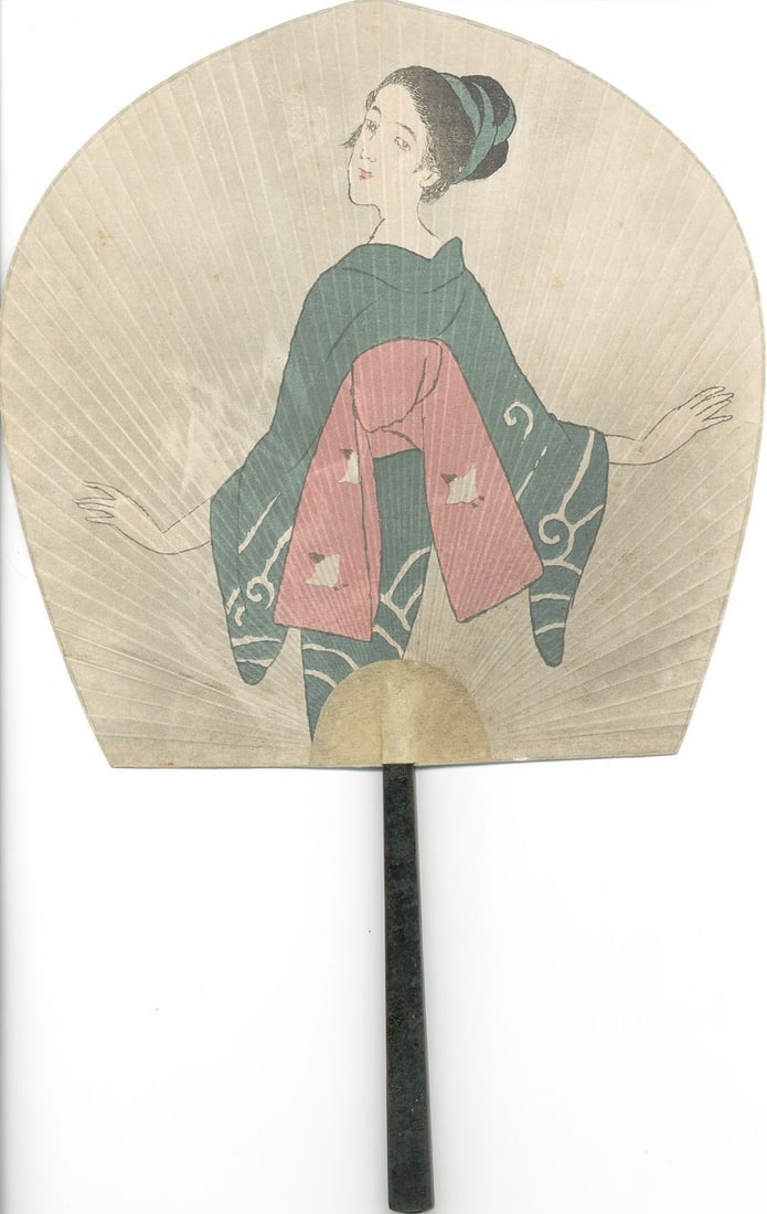 Roman Art Woodblock Print Japanese Taisho Fan Round Uchiwa Takehisa: Roman Art Woodblock Print Japanese Taisho Fan Round Uchiwa Takehisa Item Specifics: Artist: Yumeji Takehisa Subject: Round Fan (Uchiwa) Material: Paper Style: Japanese Product Disclaimer: Please revie