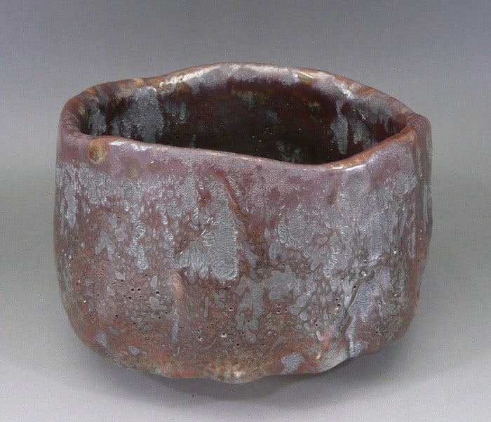 Nezumi Shino Chawan Tajimi Intangible Yasuo Tea Bowl Tamoki Property Cultural (1 of 8)
