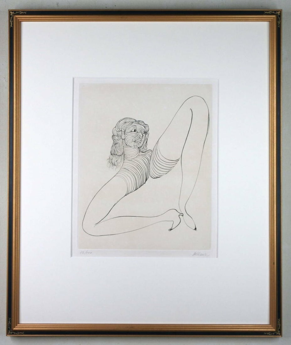 Signed Etching Pencil Original Framed Numbered by Hans Bellmer: Signed Etching Pencil Original Framed Numbered by Hans Bellmer Item Specifics: Unit Of Sale: Single Piece Artist: Hans Bellmer Signed By: Hans Bellmer Image Orientation: Portrait Size: Medium Signed: 
