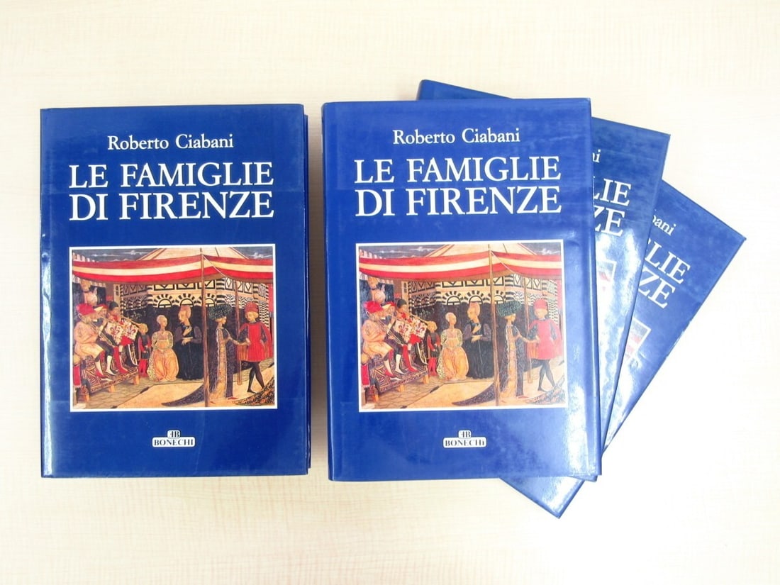 Ciabani Roberto Le Firenze di famiglie 4 Volume Set 1992 Bonechi Hardcover (1 of 10)