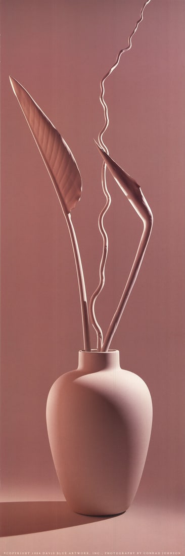 Johnson Conrad Sculpture 36" 12" Lithograph 1984 Vintage (1 of 4)