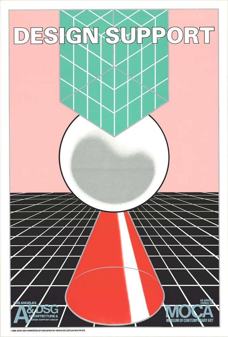Contemporary Lithograph 1980 Design Support 40.25" x 27.25" by JOHN VAN HAMERSVELD: Contemporary Lithograph 1980 Design Support 40.25" x 27.25" by JOHN VAN HAMERSVELD Item Specifics: Artist: John van Hamersveld Brand: van Hamersveld John Country/Region Of Origin: USA Exact Year: 1980