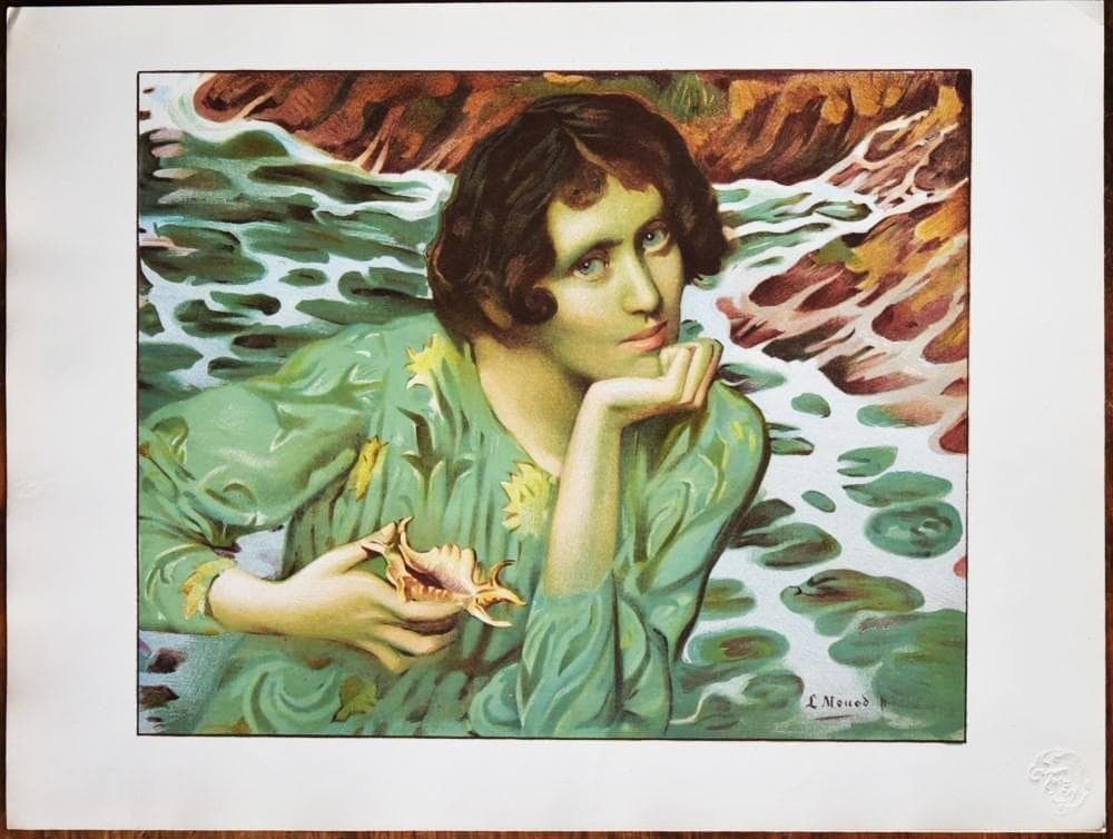 Lestampe Modern Lithograph 1899 Sources des Voix Monod Hector Lucien (1 of 4)