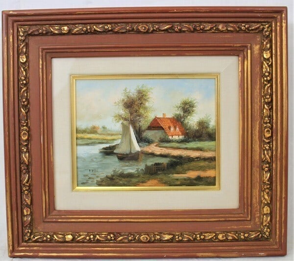 Perez Signed Oil Painting Boat River European Elias Manuel Landscape: Perez Signed Oil Painting Boat River European Elias Manuel Landscape Item Specifics: Artist: Elias Manuel Perez Unit Of Sale: Single Piece Signed By: Elias Manuel Perez Signed: Yes Size: Medium Materi