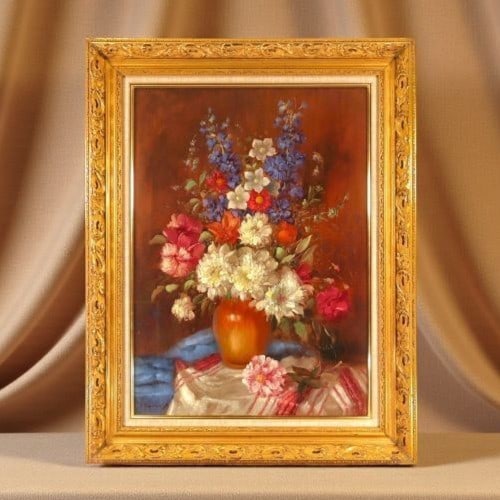 Peter Kloton Original Oil Painting Bouquet Hungarian Still Life Signed Framed (1 of 10)