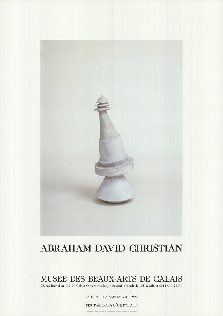 ABRAHAM DAVID CHRISTIAN Calais Museum of Fine Arts 33" x 23.5" Offset Lithograph (1 of 4)