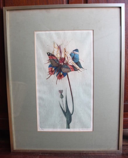 Signed Print Butterflies by Jarmila ?ermkov Framed Art Czechoslovakia 27/ 50: Signed Print Butterflies by Jarmila ?ermkov Framed Art Czechoslovakia 27/ 50 Item Specifics: Artist: Jarmila Cermakova Unit Of Sale: Single Piece Signed By: Jarmila Cermakova Image Orientation: Portra