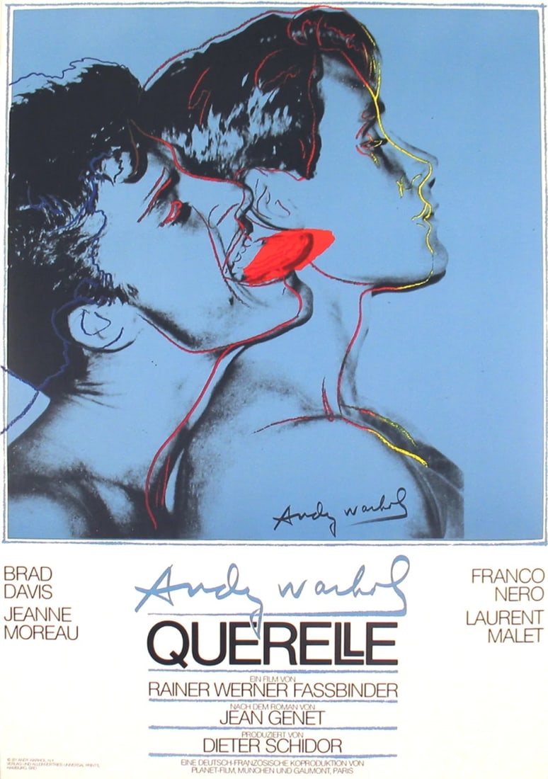 ANDY WARHOL Querelle Blue 39.25" x 27.5" Poster 1983 Pop Art Blue Red Movies: ANDY WARHOL Querelle Blue 39.25" x 27.5" Poster 1983 Pop Art Blue Red Movies Item Specifics: Artist: Andy Warhol Brand: Warhol Andy Country/Region Of Origin: Germany Exact Year: 1983 Height: 39.25 Ite