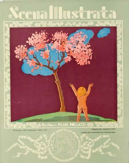 Scena Illustrata Arts Literature Music Theatre Cherry Tree 1934: Scena Illustrata Arts Literature Music Theatre Cherry Tree 1934 Item Specifics: Style: Art Nouveau Date Of Creation: 1900 CIRCA Year Of Production: 1900 CIRCA Width (Inches): 16 Subject: Theater Origi