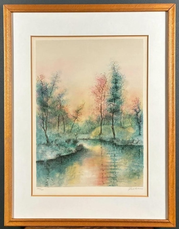 Limited Edition Signed Framed Art by Antonio Rivera Lithograph (1 of 10)