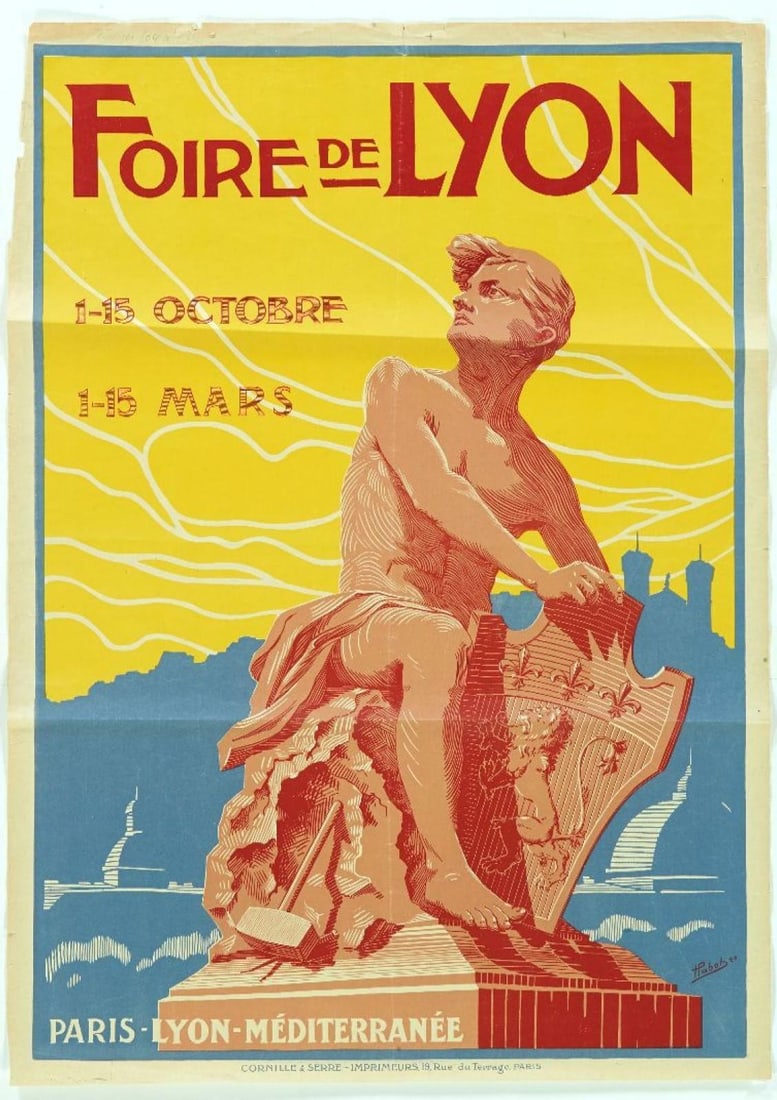 Original Foire De Lyon By Pulbot 1920 Plm French Railways Poster: Original Foire De Lyon By Pulbot 1920 Plm French Railways Poster Item Specifics: Artist: PULBOT Type: Poster Year Of Production: 1920 Width (Inches): 30 Color: YELLOW Date Of Creation: 1900-1949 Heigh