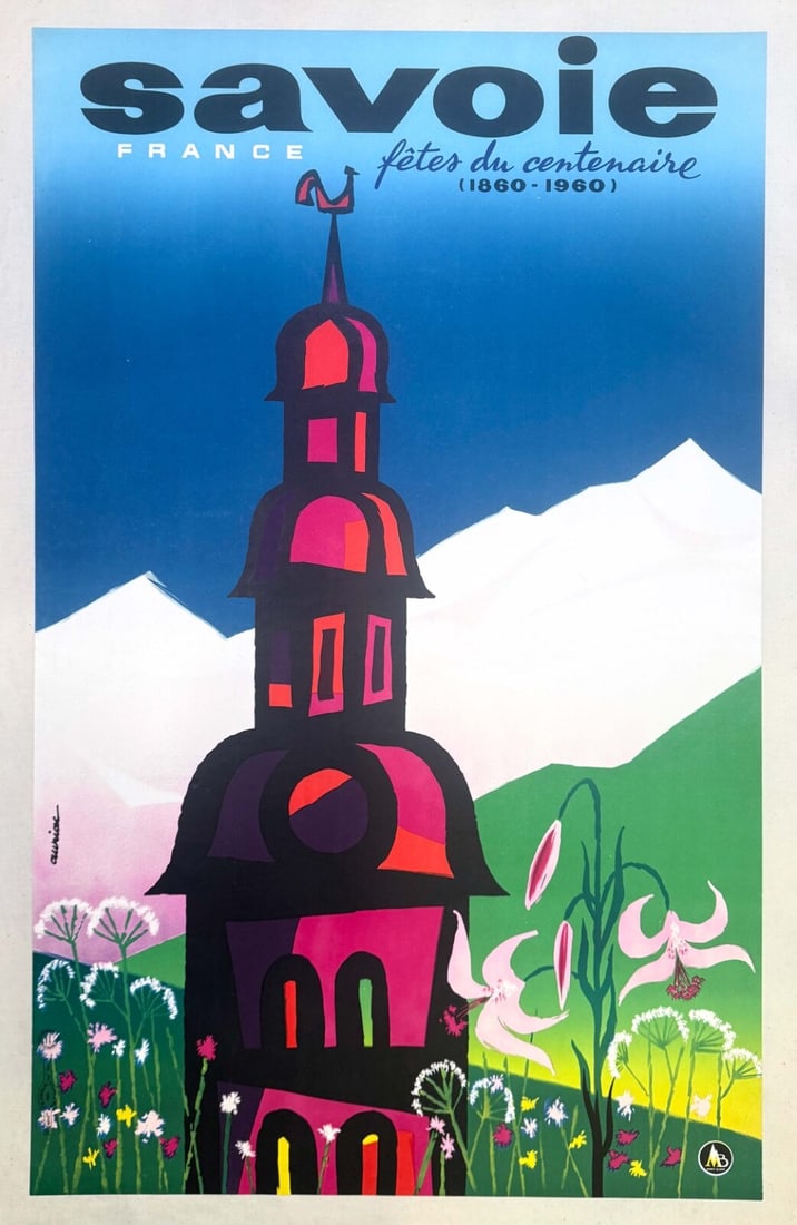 Ski Mont Blanc Jacques Auriac Original 1960 France Poster Travel Savoie: Ski Mont Blanc Jacques Auriac Original 1960 France Poster Travel Savoie Item Specifics: Artist: JACQUES AURIAC Size: Medium Color: BLUE Date Of Creation: 1960 Material: Canvas Paper Certificate Of Aut