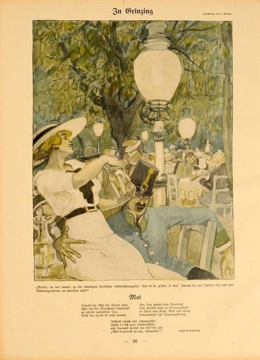 Kainer Lantern On Linen Original Simplicissimus 1913: Kainer Lantern On Linen Original Simplicissimus 1913 Item Specifics: Size: Small (up to 12in.) Artist: KAINER Style: Art Nouveau Date Of Creation: 1913 Year Of Production: 1913 Width (Inches): 11 Subj