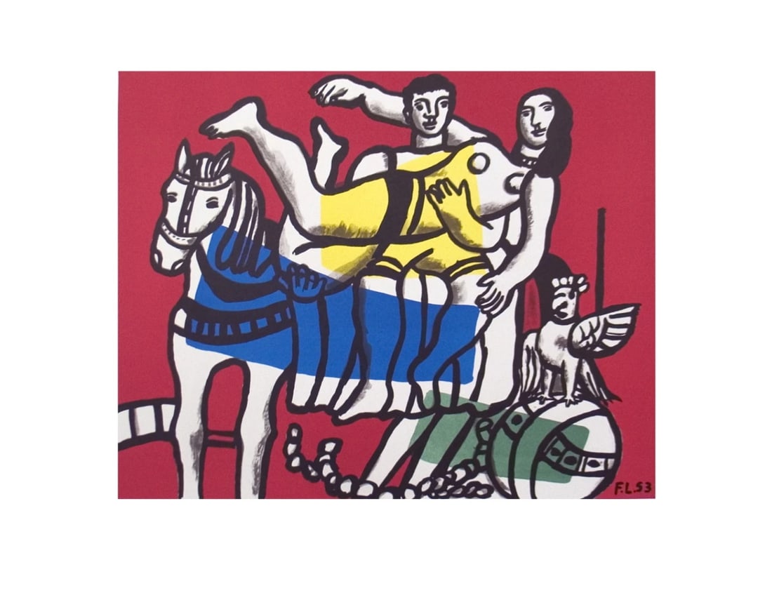 Leger Fernand Poster Le Cirque 19.75" x 25.5" 1986 Modernism (1 of 1)