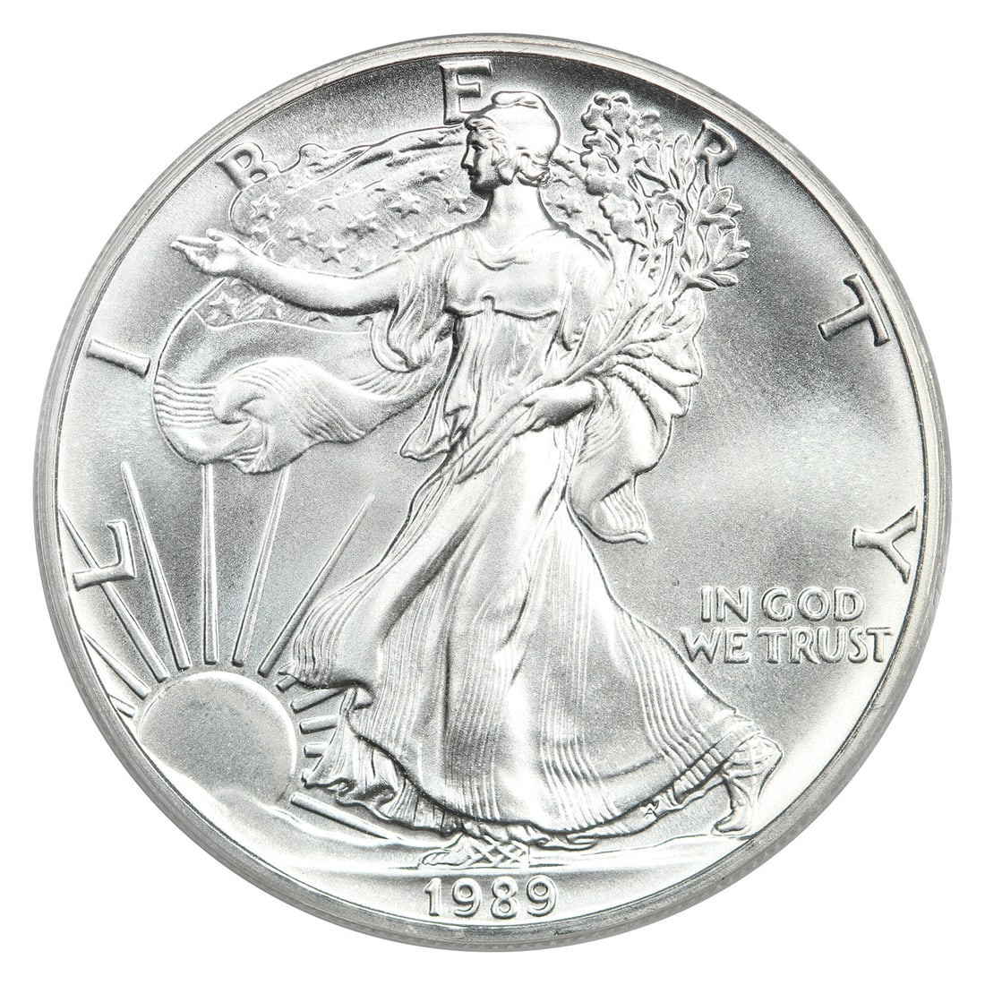 1989 $1 Silver Eagle PCGS MS70 - Silver Eagles - 3