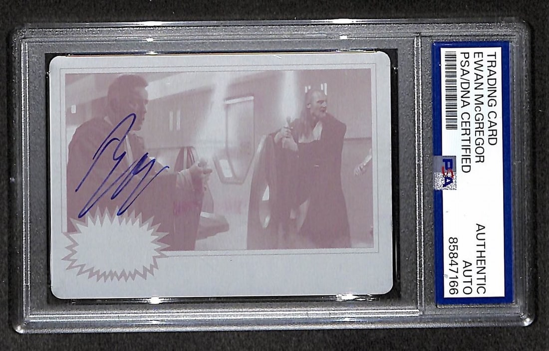 Ewan McGregor Signed 2025 Topps Star Wars Magenta Printing Plate 1/ 1 PSA/ DNA 857: Ewan McGregor Signed 2025 Topps Star Wars Magenta Printing Plate 1/ 1 PSA/ DNA 857 Item Specifics: Industry: Movies Object Type: Photograph Original/Reproduction: Original Original/Reprint: Original
