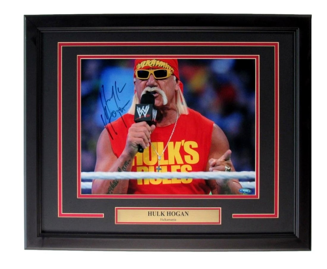 Hulk Hogan Signed WWE HOF Photo 11x14 Framed Autographed TriStar 203408 (1 of 4)