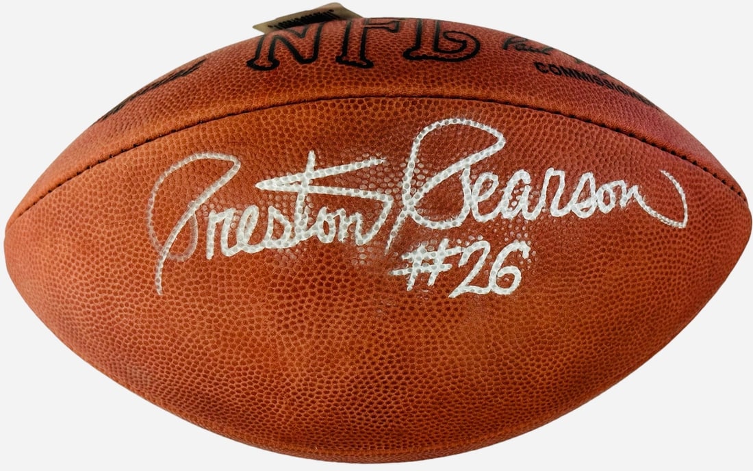 Pearson Autographed Football Official NFL Preston (1 of 3)