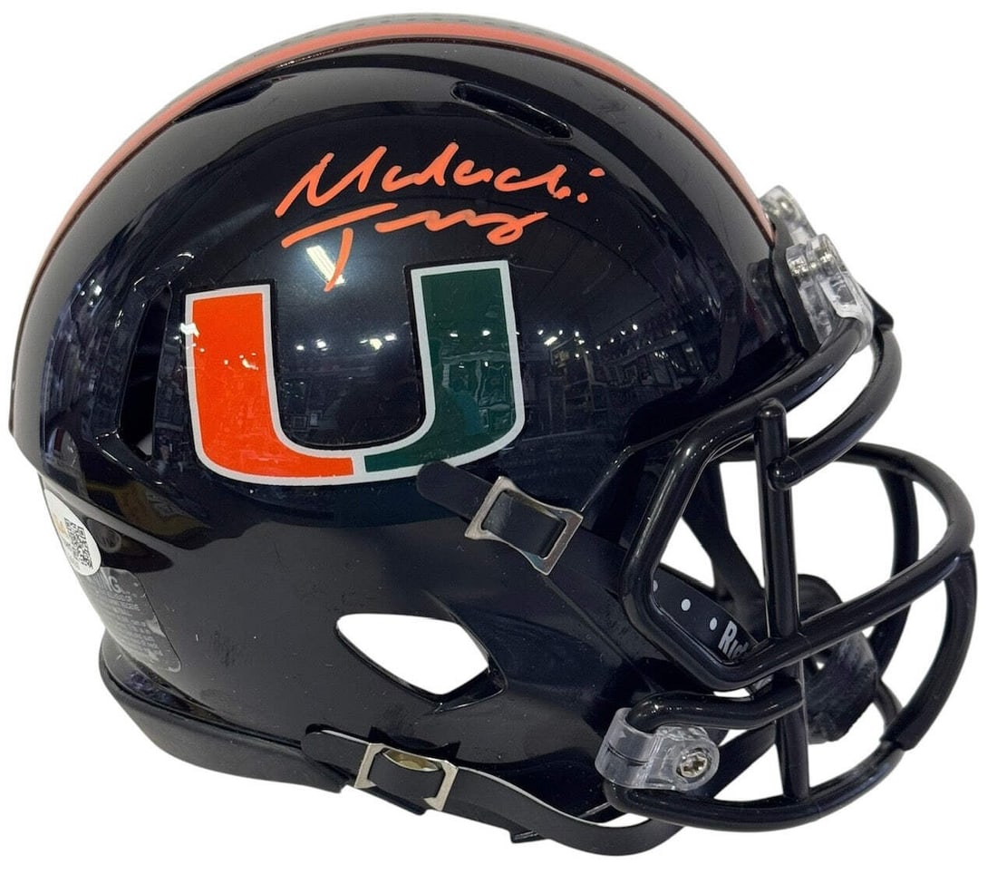 Malachi Toney Autographed Hurricanes Black Nights Mini Helmet (JSA Witness): Malachi Toney Autographed Hurricanes Black Nights Mini Helmet (JSA Witness) Item Specifics: Brand: James Spence Authentication (JSA) Malachi Toney Autographed Hurricanes Black Nights Mini Helmet