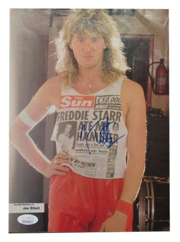 Joe Elliot Def Leppard Autographed Magazine Photo 8x10 JSA (1 of 3)