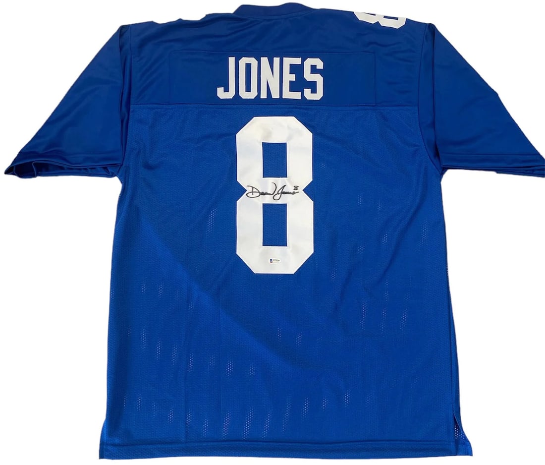 Autographed New York Giants Custom Jersey By Daniel Jones (1 of 1)