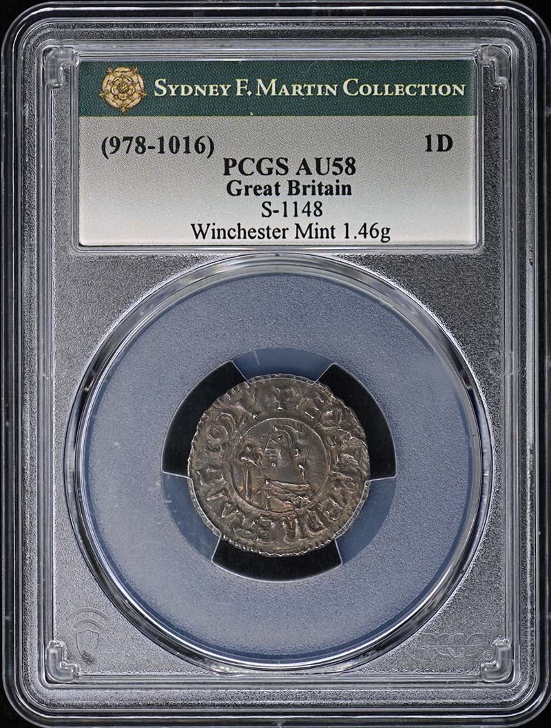 PCGS AU58 1D S-1148 Great Britain Mint Winchester Penny: PCGS AU58 1D S-1148 Great Britain Mint Winchester Penny PCGS AU58 1D S-1148 Great Britain Mint Winchester Penny features a circulated condition, certified by the prestigious Professional Coin Grading 