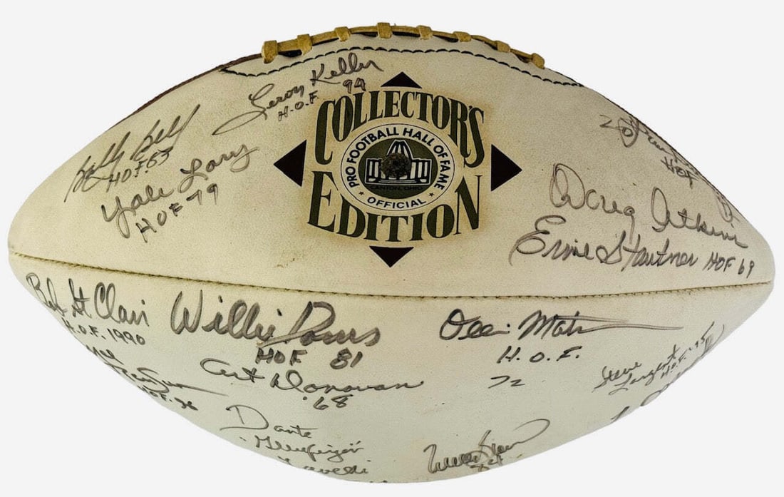 Official Pro Football Hall of Fame Collectors Edition of NFL Legends Signed Wilson (1 of 5)