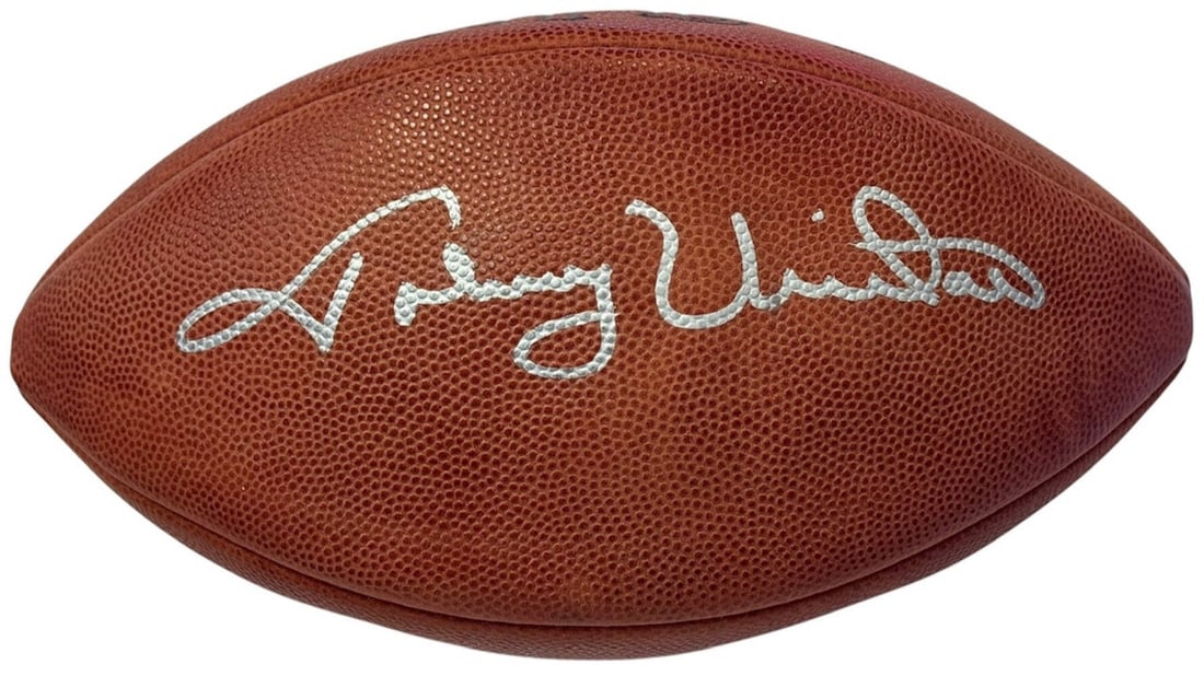 Johnny Unitas Autographed Official Wilson NFL Football (JSA) (1 of 3)